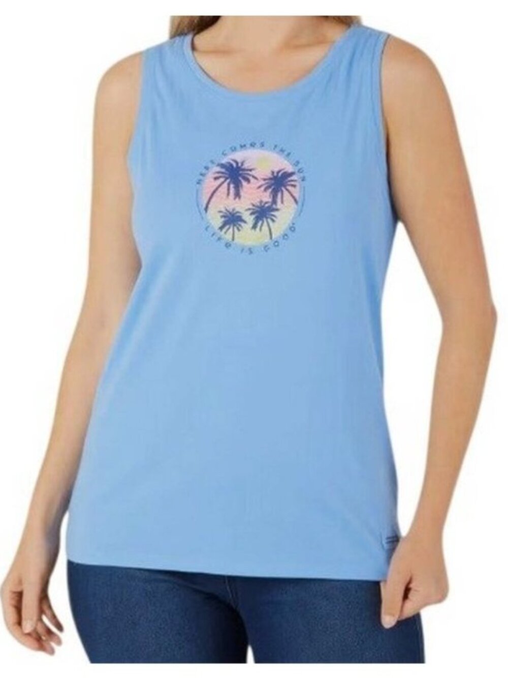 Life Is Good Women's Here Comes The Sun Tank SMALL